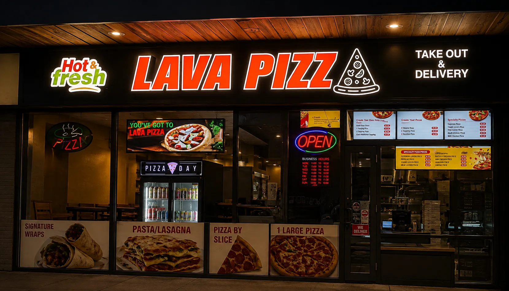 Lava Pizza YYC Beltline — halal Indian fusion pizza delivery in downtown Calgary