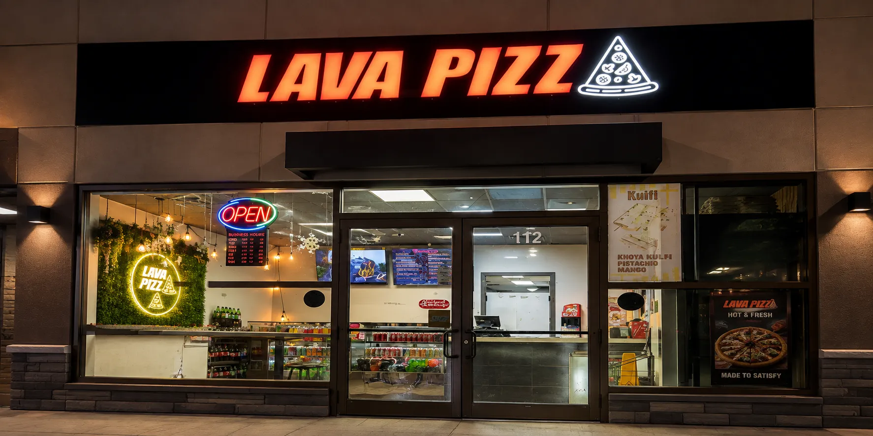 Lava Pizza YYC Saddletowne — halal Indian fusion pizza delivery in NE Calgary